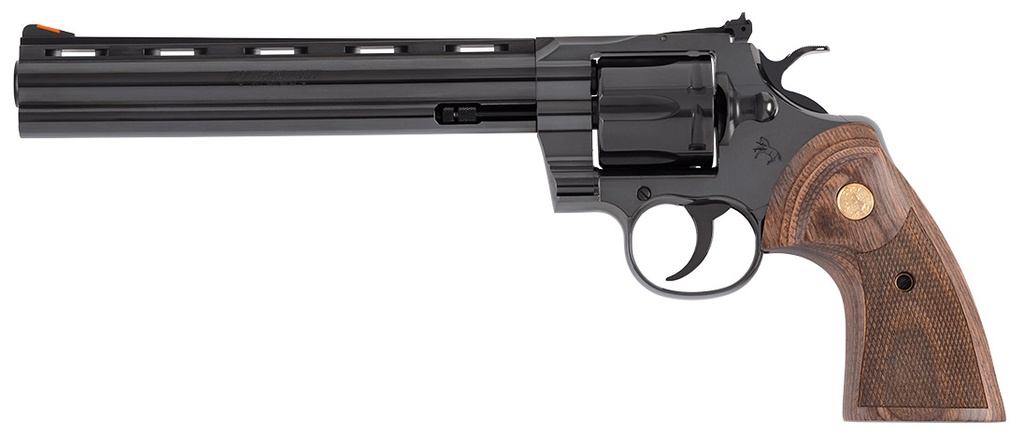 COLT PYTHON 357MAG 8 BLUED WOOD GOLD GRIP 6R