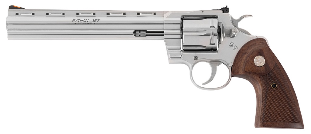 COLT PYTHON 357MAG 8 SS WOOD GRIPS
