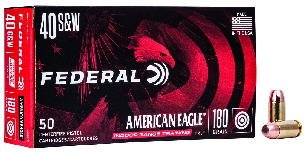 FEDERAL AMMO AMERICAN EAGLE 40SW 180GR TMJ 50/20