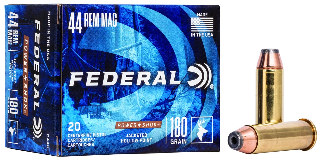 FEDERAL AMMO CLASSIC 44MAG 180GR HI-SHOK JHP 20/25