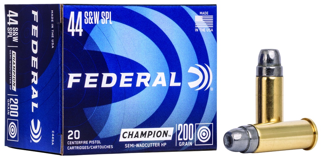 FEDERAL AMMO CLASSIC 44SPL 200GR SEMI WADCUTTER HP 20/25
