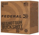 FEDERAL AMMO BUCKSHOT 12GA 2.75 9P #00 25/10