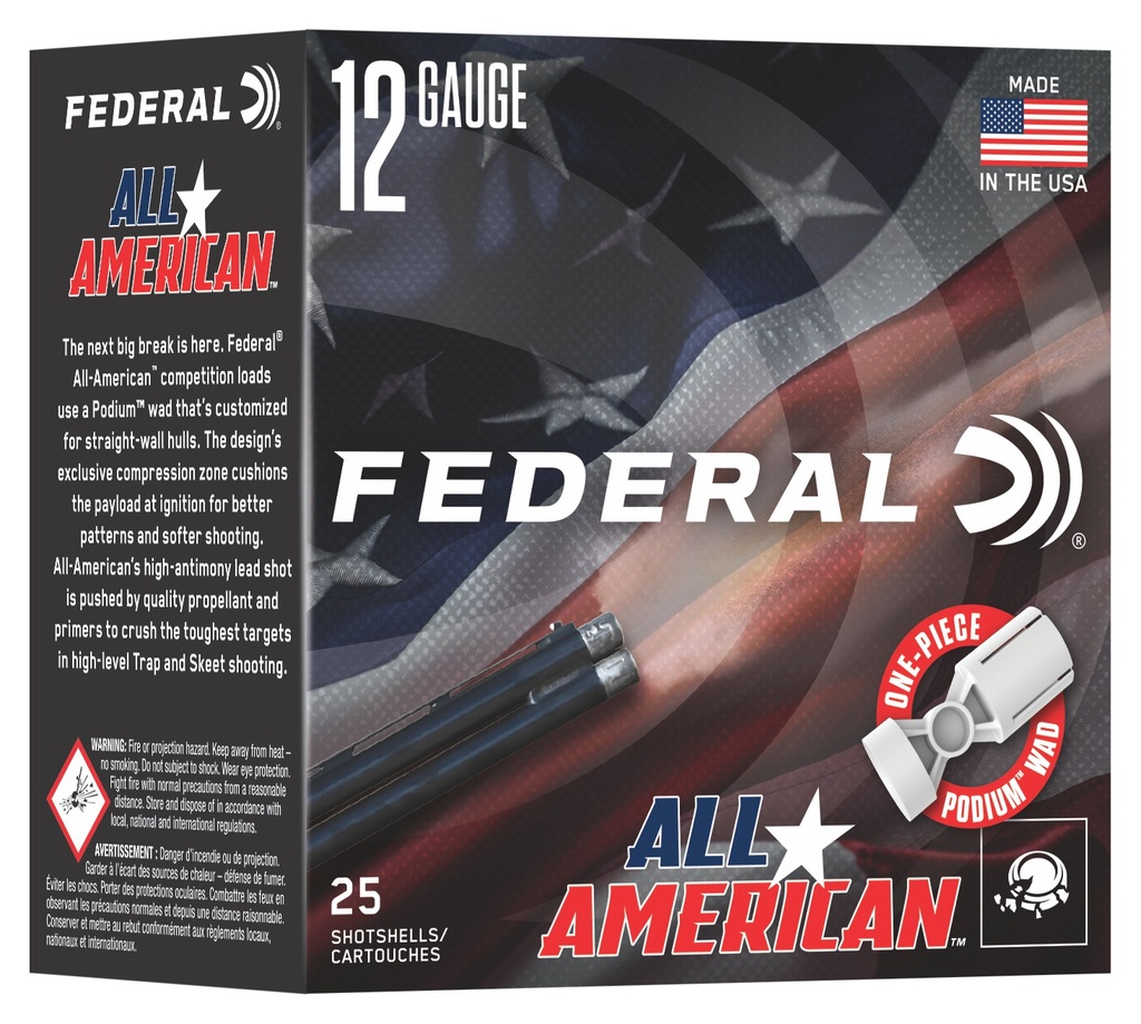 FEDERAL AMMO 12GA 2.75 1OZ 3DRAM #9 25/10