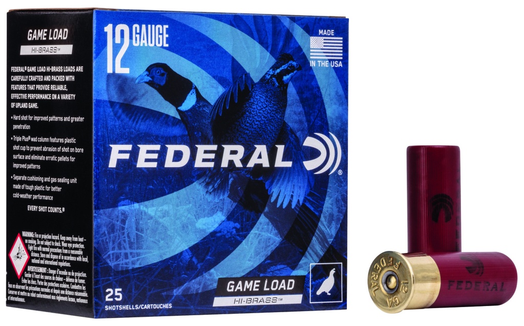 FEDERAL AMMO GAME-SHOK HI-BRASS 12GA 2.75 #5 25/10