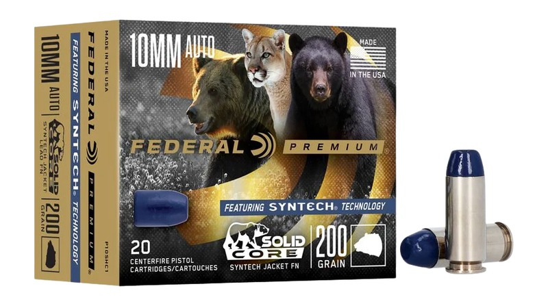 FEDERAL AMMO PREMIUM 10MM 200GR SOLID CORE SYNTECH 20/10