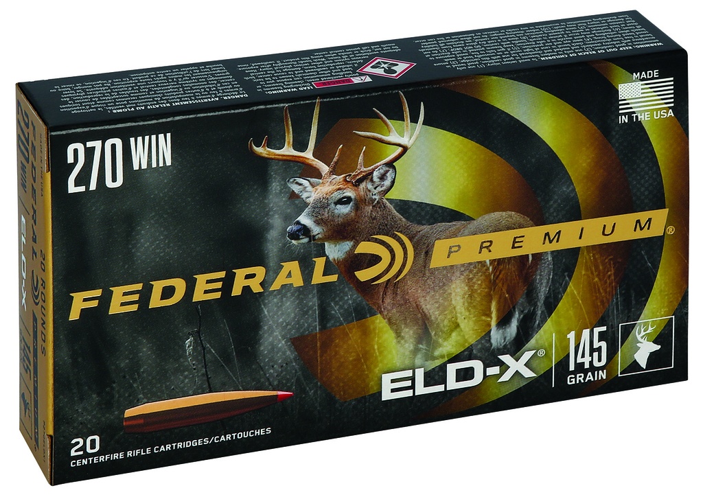 FEDERAL AMMO TERMINAL ASCENT 270WIN 145GR ELDX 20/10
