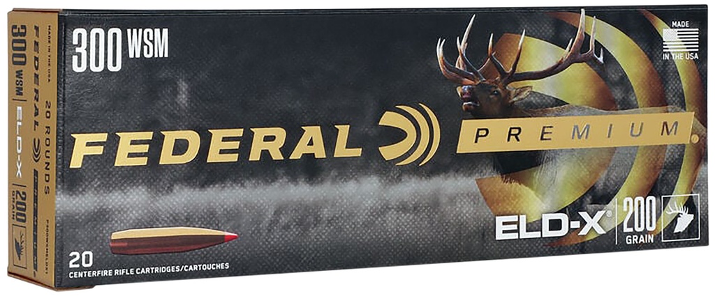 FEDERAL AMMO PREMIUM 300WSM 200GR ELDX 20/10