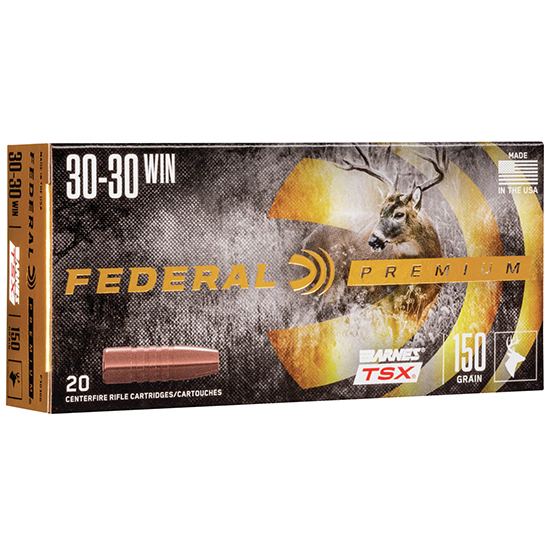 FEDERAL AMMO VITAL-SHOK 30-30WIN 150GR BARNES TSX 20/10