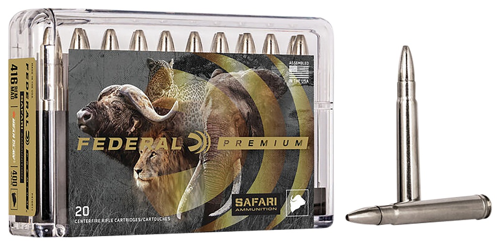 FEDERAL AMMO CAPE-SHOK 416REM 400GR TB BEAR CLAW 20/10