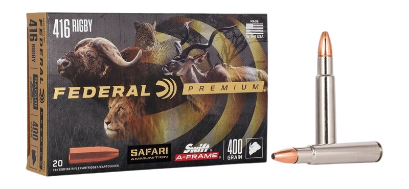 FEDERAL AMMO 416RIG 400GR A-FRAME CAPE SHOK NKL
