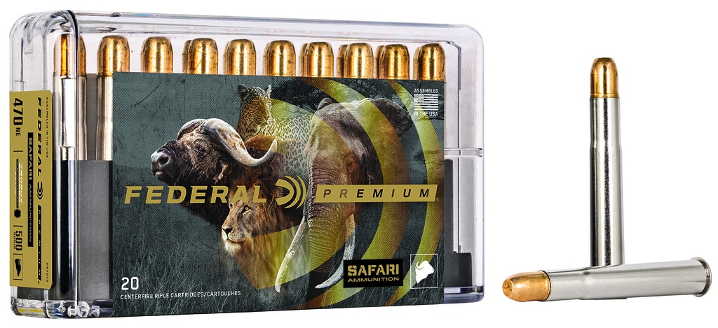 FEDERAL AMMO CAPE-SHOK 470NITRO 500GR SLEDGEHAMMER 20/10