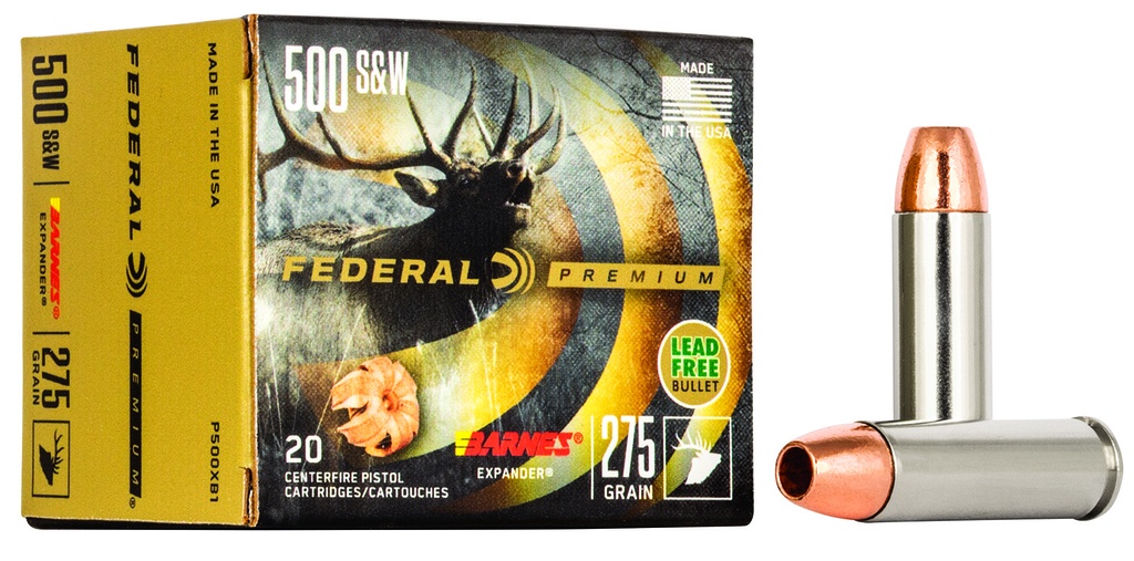 FEDERAL AMMO PREMIUM 500SW 275GR BARNES EXPANDER 20/10