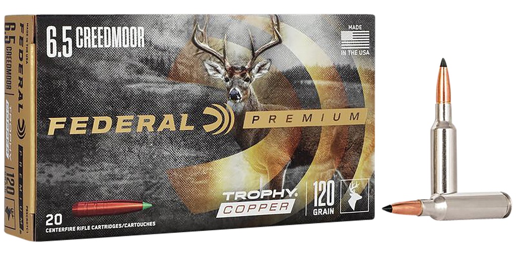 FEDERAL AMMO VITAL-SHOK 6.5CREED 120GR TRPHY COPPER 20/10