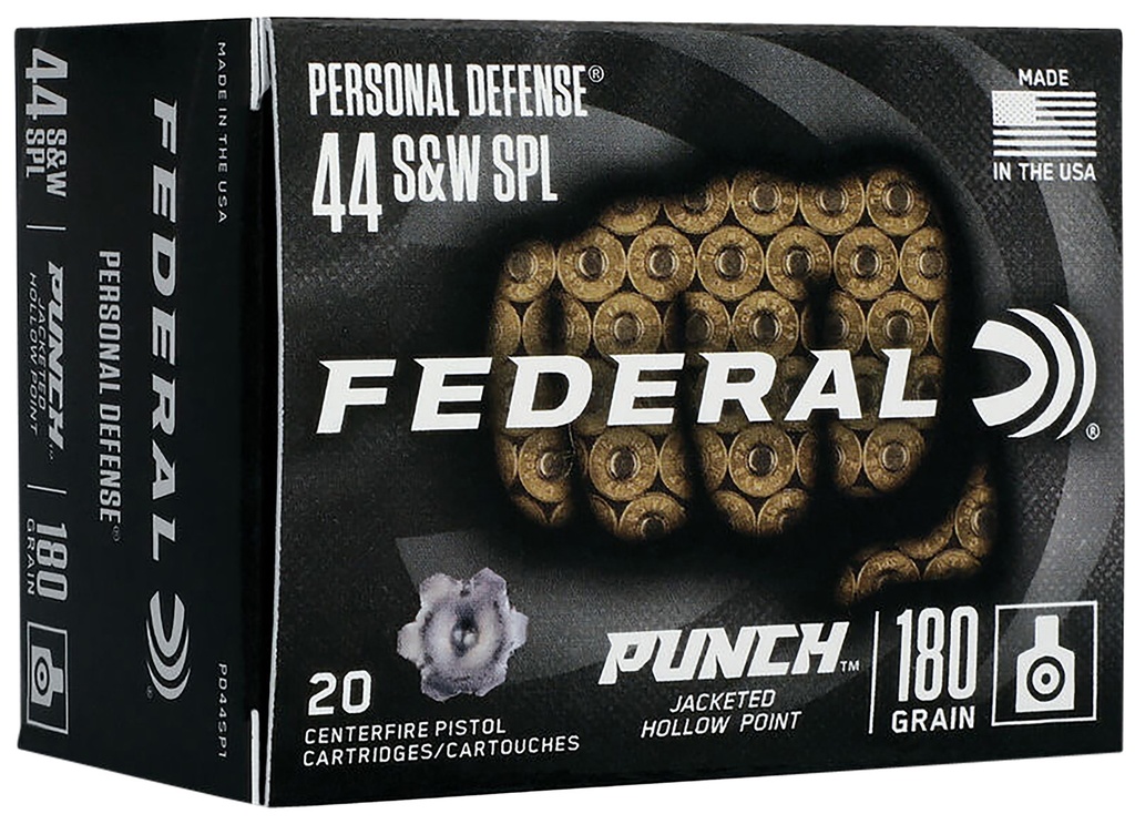 FEDERAL AMMO PUNCH 44SW JHP 20/10