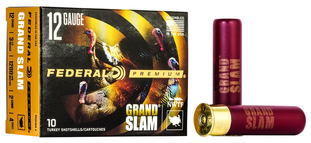 FEDERAL AMMO GRAND SLAM 12GA 3.5 2OZ #4 TKY 10/5