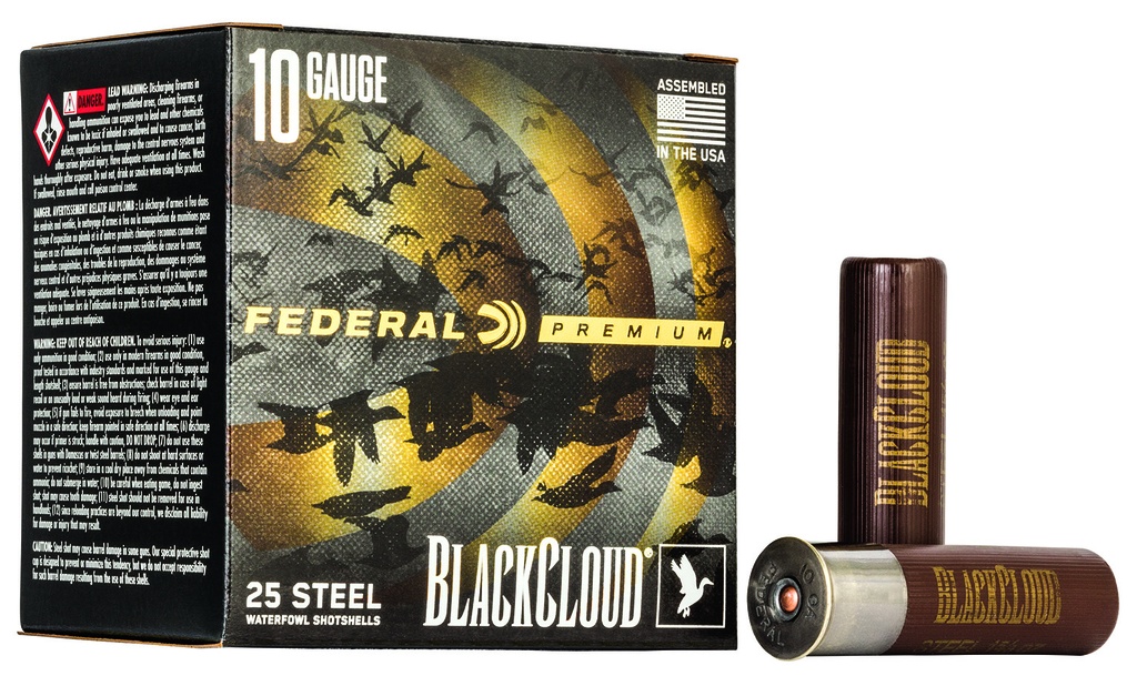 FEDERAL AMMO BLACK CLOUD 10GA 3.5 1 5/8OZ #2 25/10