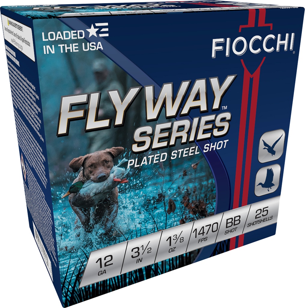FIOCCHI AMMO STEEL 12GA 3.5 1 3/8OZ BB 25/10