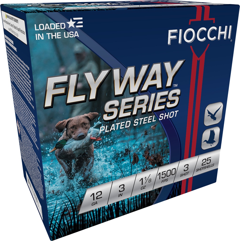 FIOCCHI AMMO FLYWAY 12GA 3 1 1/8OZ #3 25/10