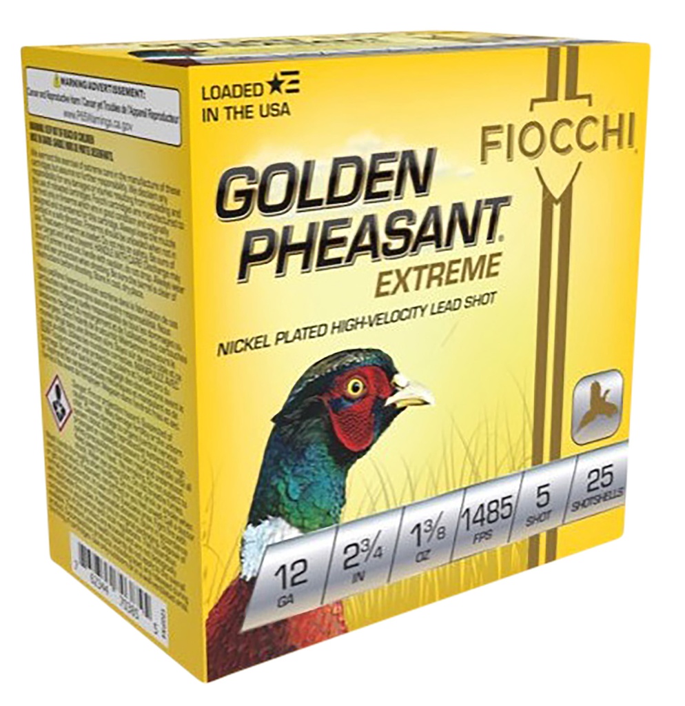 FIOCCHI AMMO GOLDEN PHEASANT HV 12GA 2.75 #5 25/10