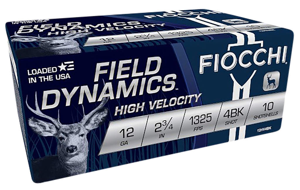 FIOCCHI AMMO FIELD NICKEL BUCK 12GA 2.75 27P #4 10/25