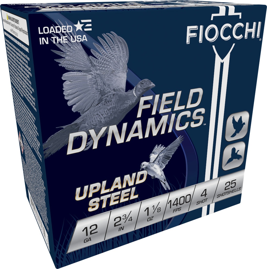 FIOCCHI AMMO UPLAND GAME 12GA 2.75 1-1/8OZ #4 25/10