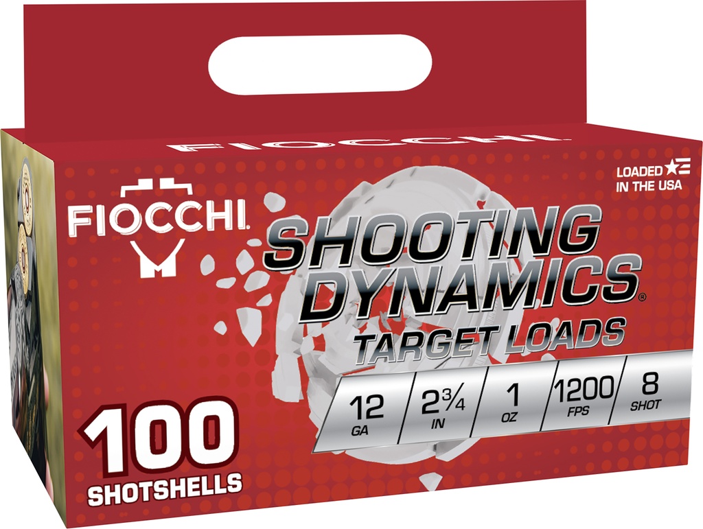 FIOCCHI AMMO SHOOTING DYNAMICS 12GA 2.75 1OZ #8 100/2