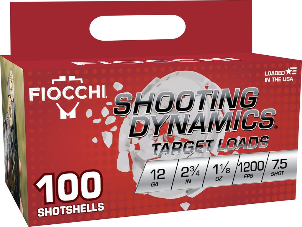 FIOCCHI AMMO SHOOTING DYNAMICS 12GA 2.75 1OZ #7.5 100