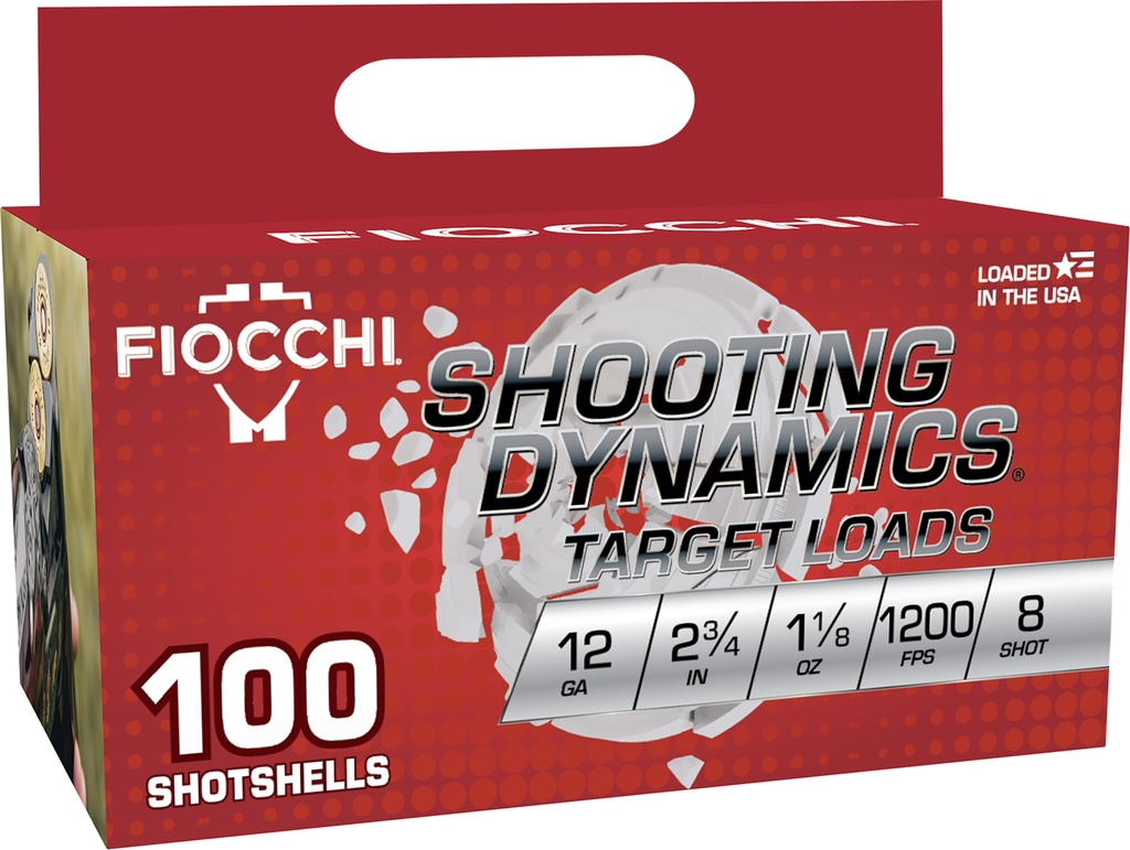 FIOCCHI AMMO SHOOTING DYNAMICS 12GA 2.75 #8 100/2