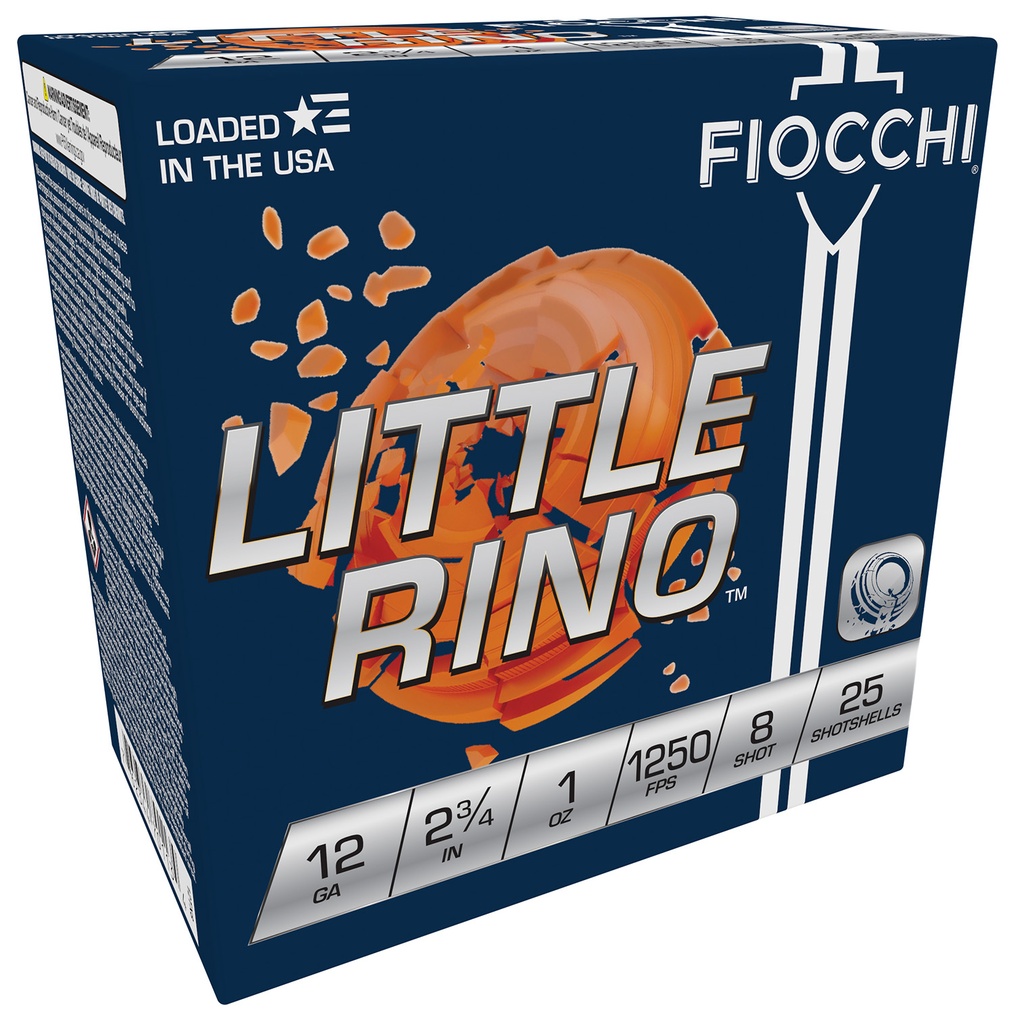 FIOCCHI AMMO LITTLE RINO 12GA 2.75 1OZ #8 25/10