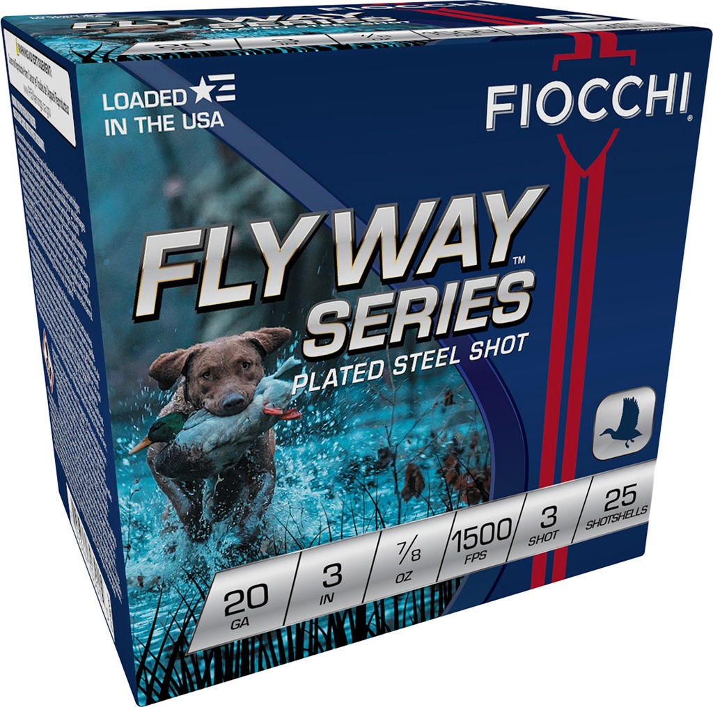 FIOCCHI AMMO FLYWAY 20GA 3 7/8OZ #3 25/10