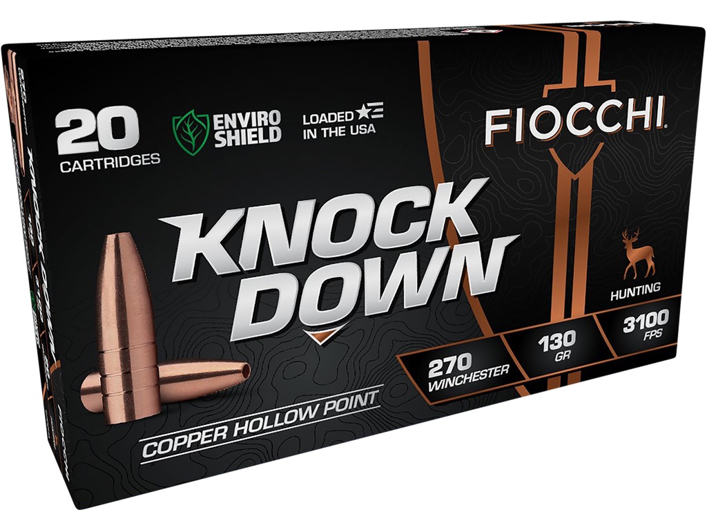 FIOCCHI AMMO KNOCK DOWN 270WIN 130GR HP 20/10