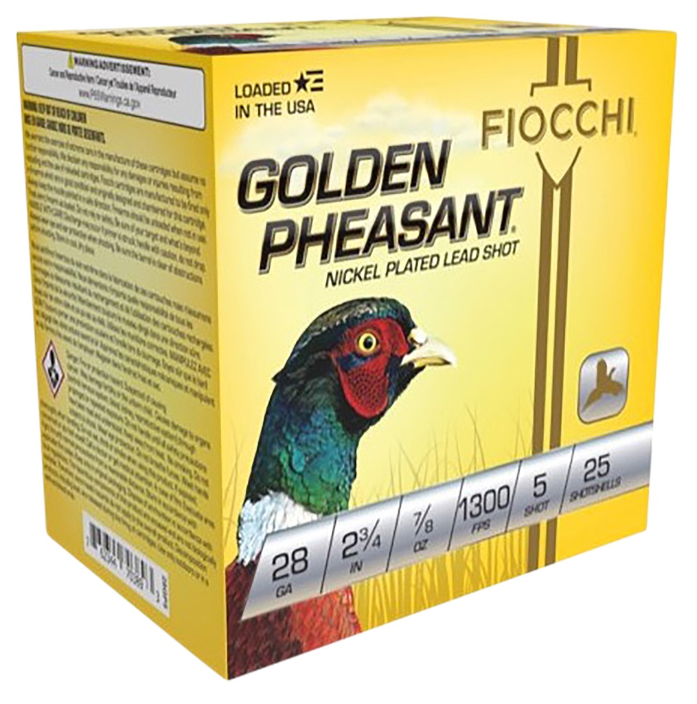 FIOCCHI AMMO GOLDEN PHEASANT 28GA 2.75 7/8OZ #5 25/10