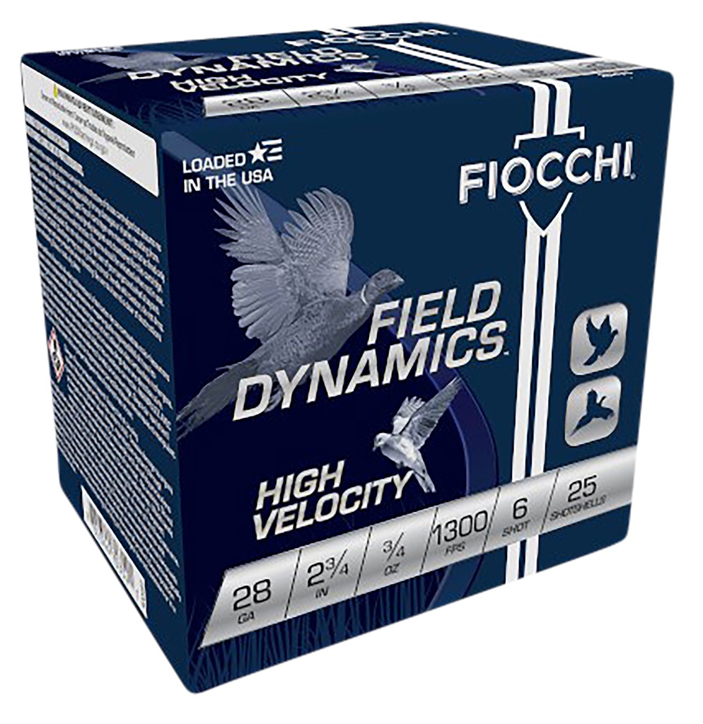 FIOCCHI AMMO FIELD HV 28GA 2.75 .75OZ #6 25/10