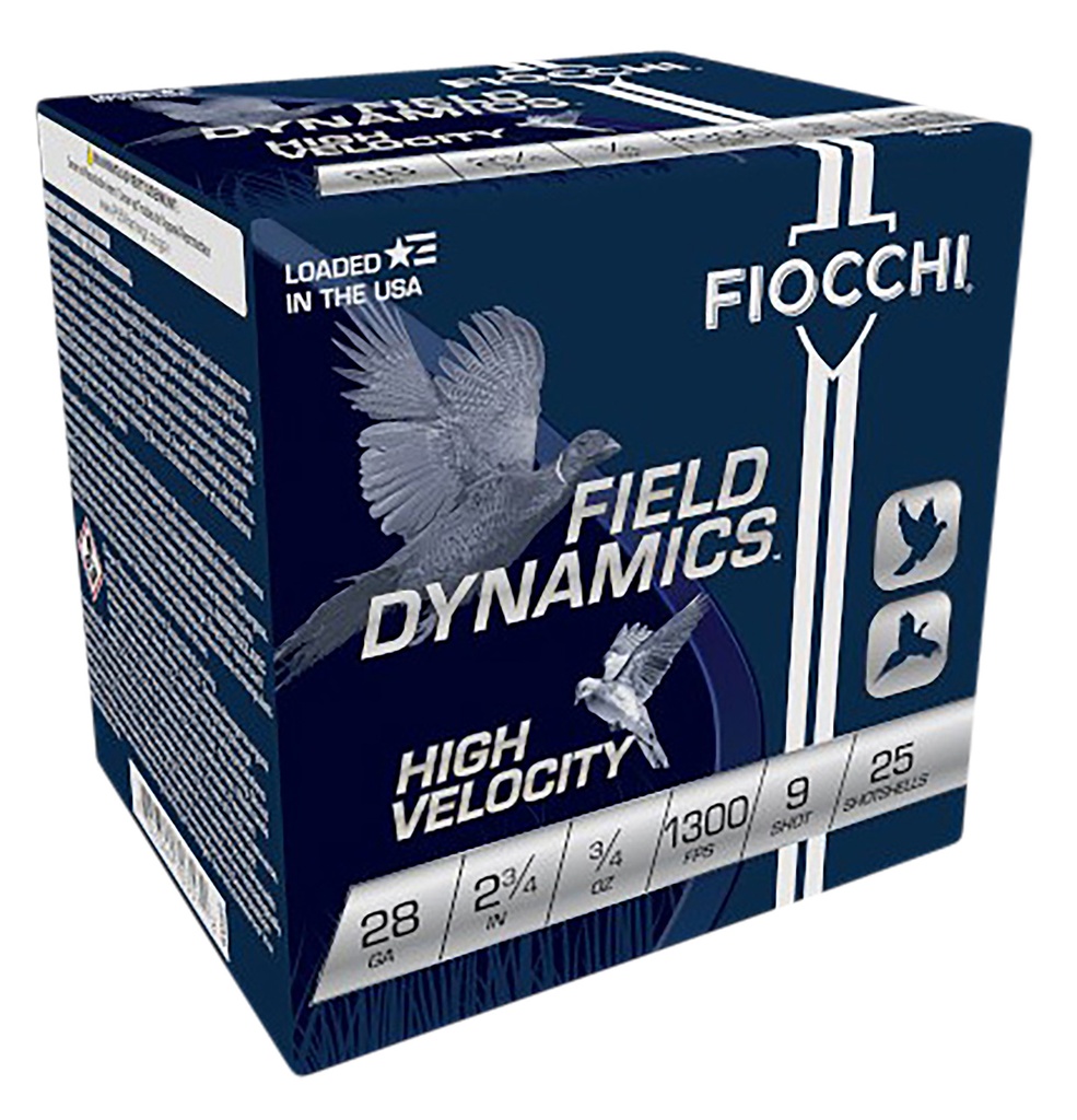 FIOCCHI AMMO FIELD HV 28GA 2.75 .75OZ #9 25/10