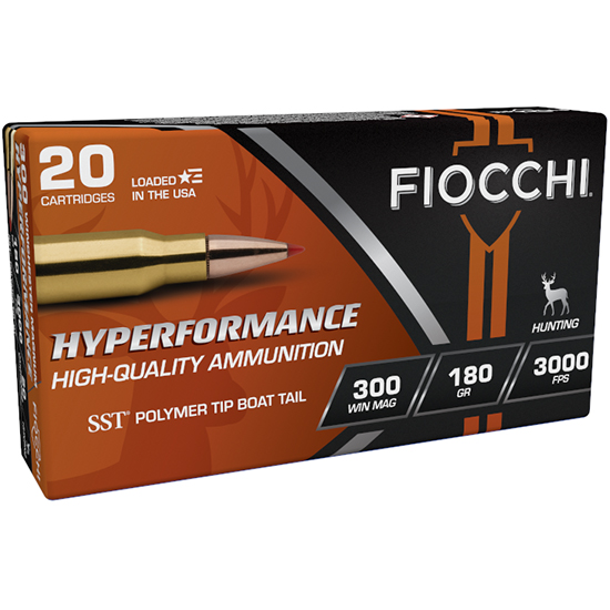FIOCCHI AMMO HYPERFORMANCE 300WIN 180GR SST 20/10