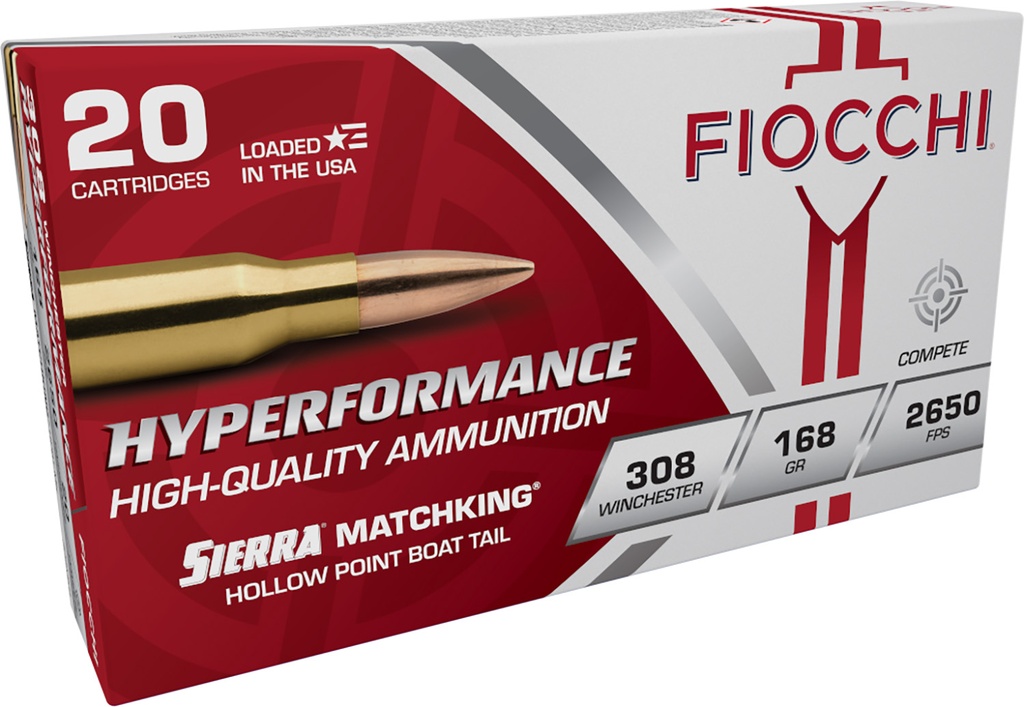 FIOCCHI AMMO HYPERFORMANCE 308WIN 175GR HPBT 20/10
