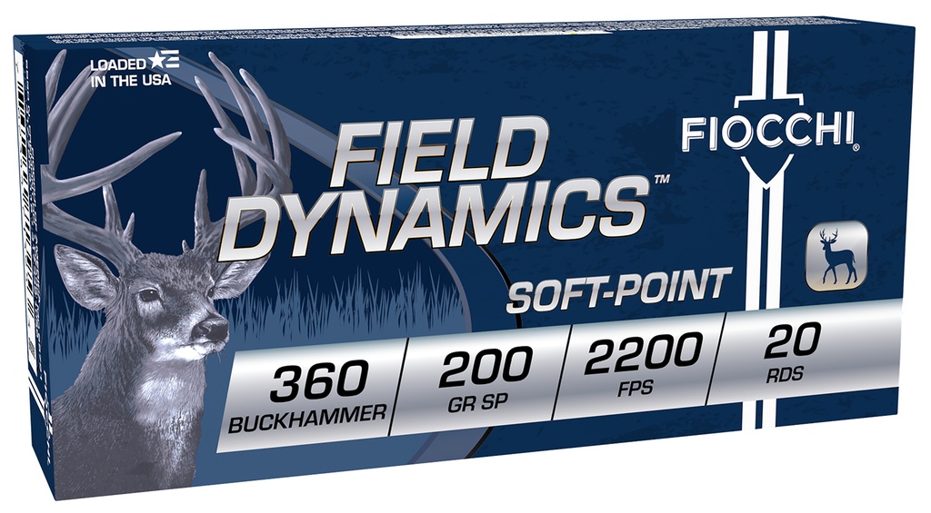 FIOCCHI AMMO FIELD DYNAMICS 360BH 200GR SP 20/10