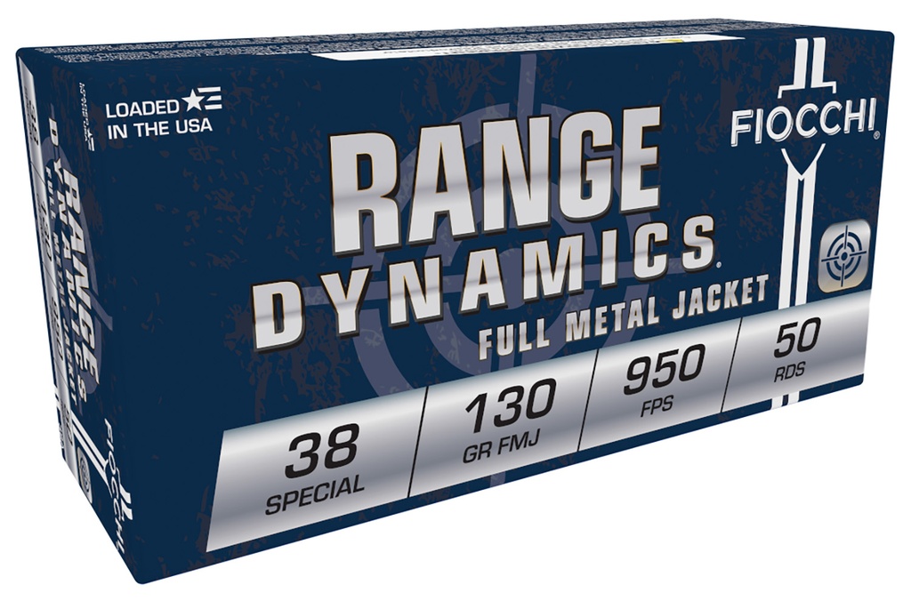 FIOCCHI AMMO RANGE 38SPL 130GR FMJ 50/20
