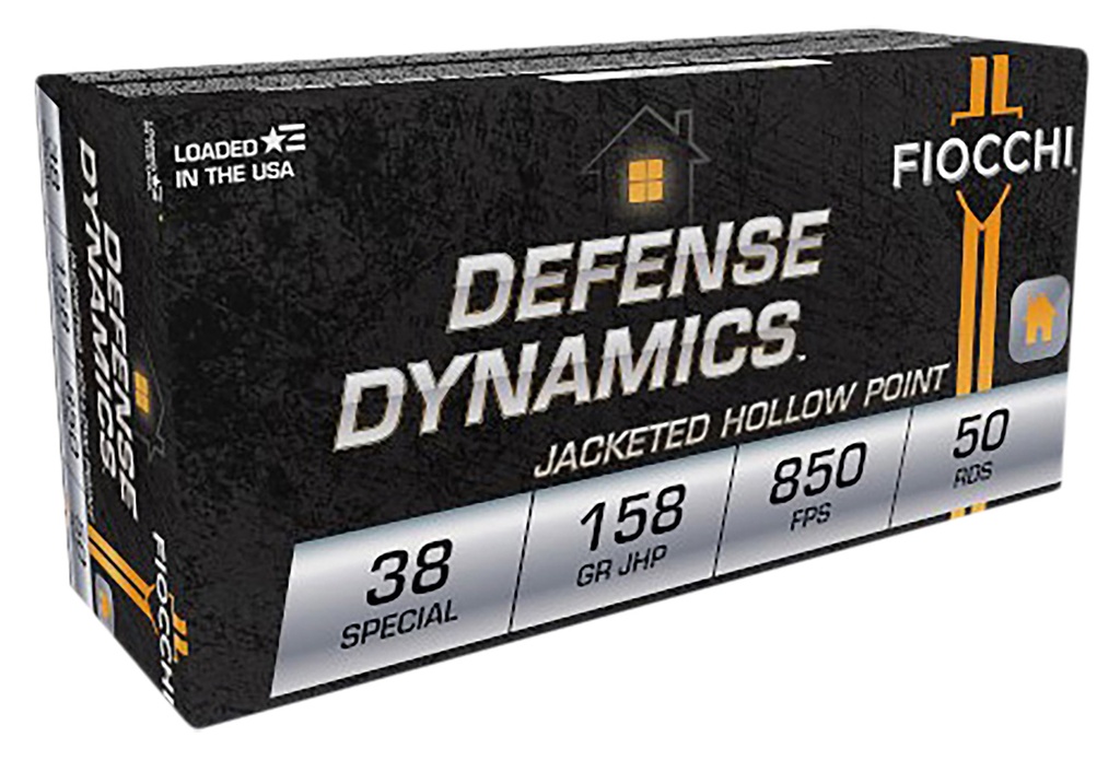 FIOCCHI AMMO DEFENSE 38SPL 158GR JHP 50/20