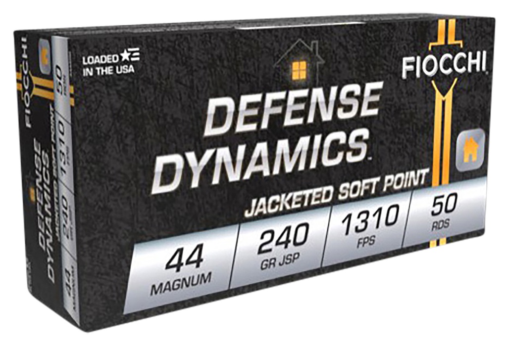 FIOCCHI AMMO DEFENSE 44MAG 240GR JSP 50/10