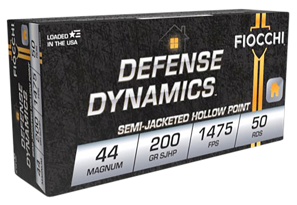 FIOCCHI AMMO DEFENSE 44MAG 200GR SJHP 50/10