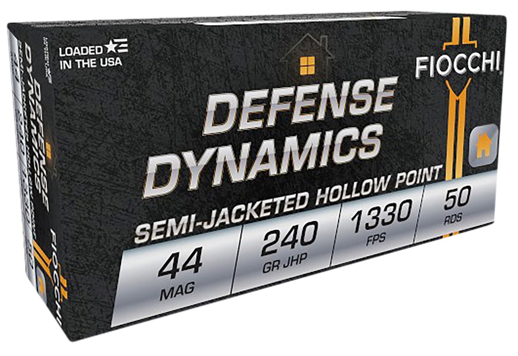 FIOCCHI AMMO DEFENSE 44MAG 240GR JHP 50/10