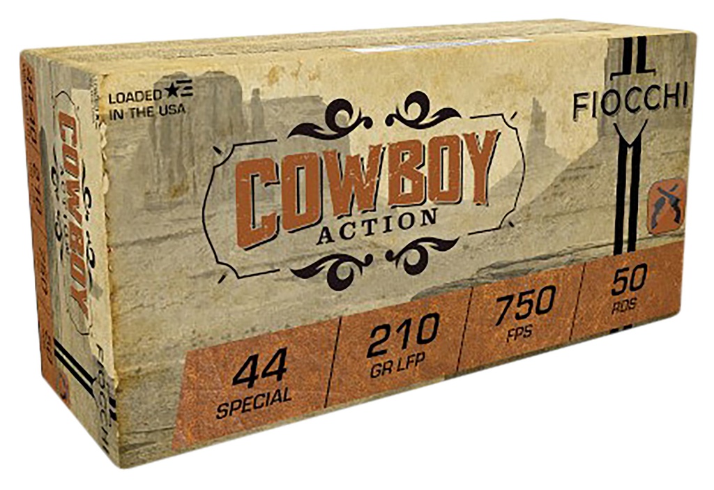 FIOCCHI AMMO COWBOY 44SPL 210GR LRNFP 50/10