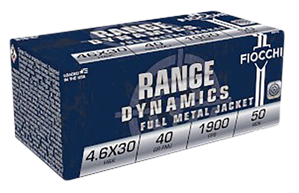 FIOCCHI AMMO RANGE 4.6X30HK 40GR FMJ 50/20