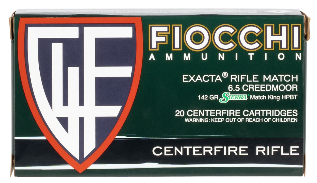 FIOCCHI AMMO HYPERFORMANCE 6.5CR 142GR MK HPBT 20/10