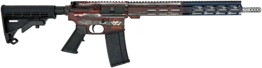 GREAT LAKES FIREARMS AR-15 5.56 16 SS RWB AMERICAN FLAG 30RD