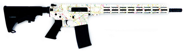 GREAT LAKES FIREARMS AR-15 223WYL 16 SAVED SPLATTER WHITE 30R