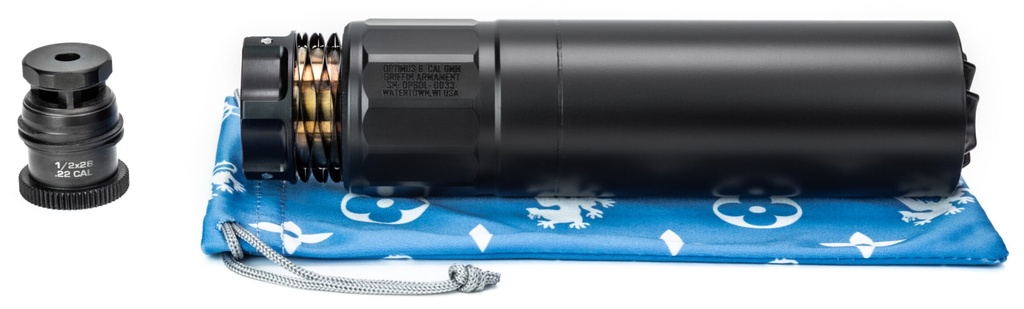 GRIFFIN SUPPRESSOR OPTIMUS 6 DUAL LOK BLACK