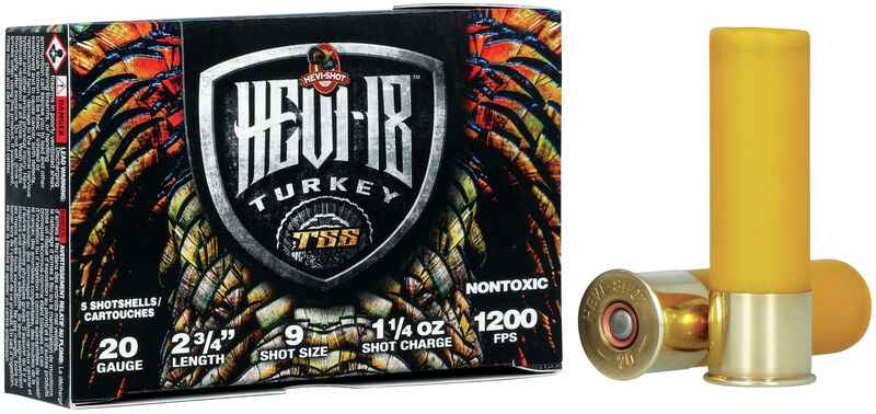 HEVI SHOT 18 TSS TKY 20GA 2.75 1.25OZ #9 5/10