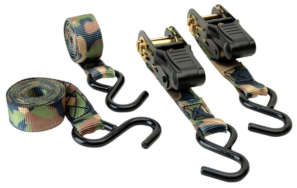 HME CAMO RATCHET STRAPS 4PK